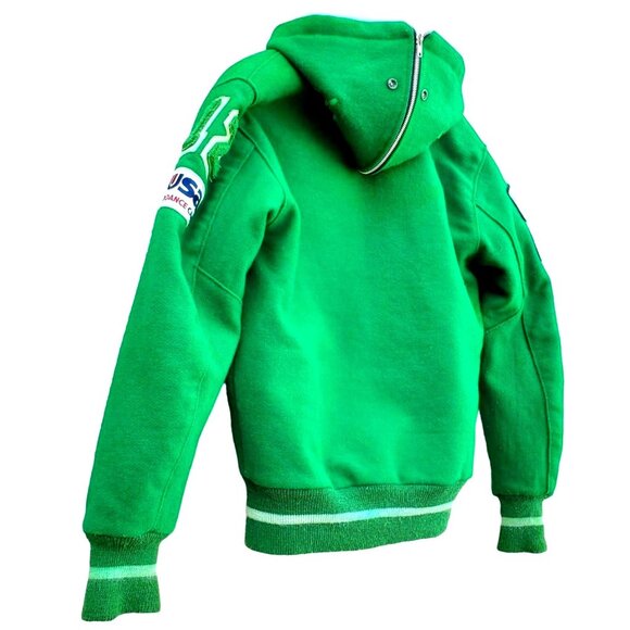 Varsity Letterman Jacket Girls Drill Dance Team Green Wool Alyssa Size Small - Picture 6 of 14